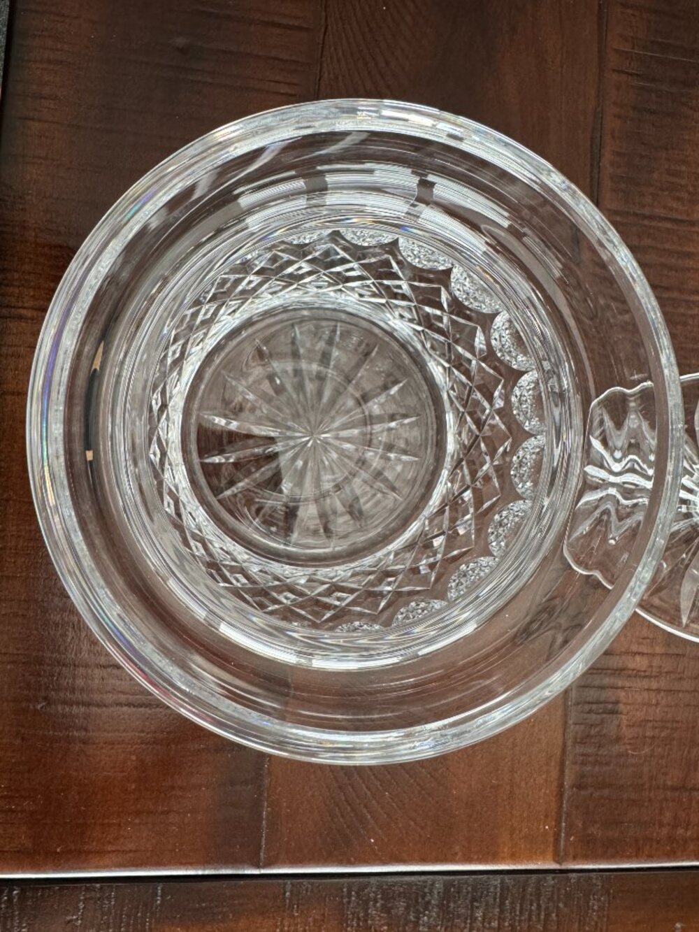 Vintage Waterford Ireland “Colleen” Cut Crystal Biscuit Barrel Jar With Lid - Picture 5 of 6